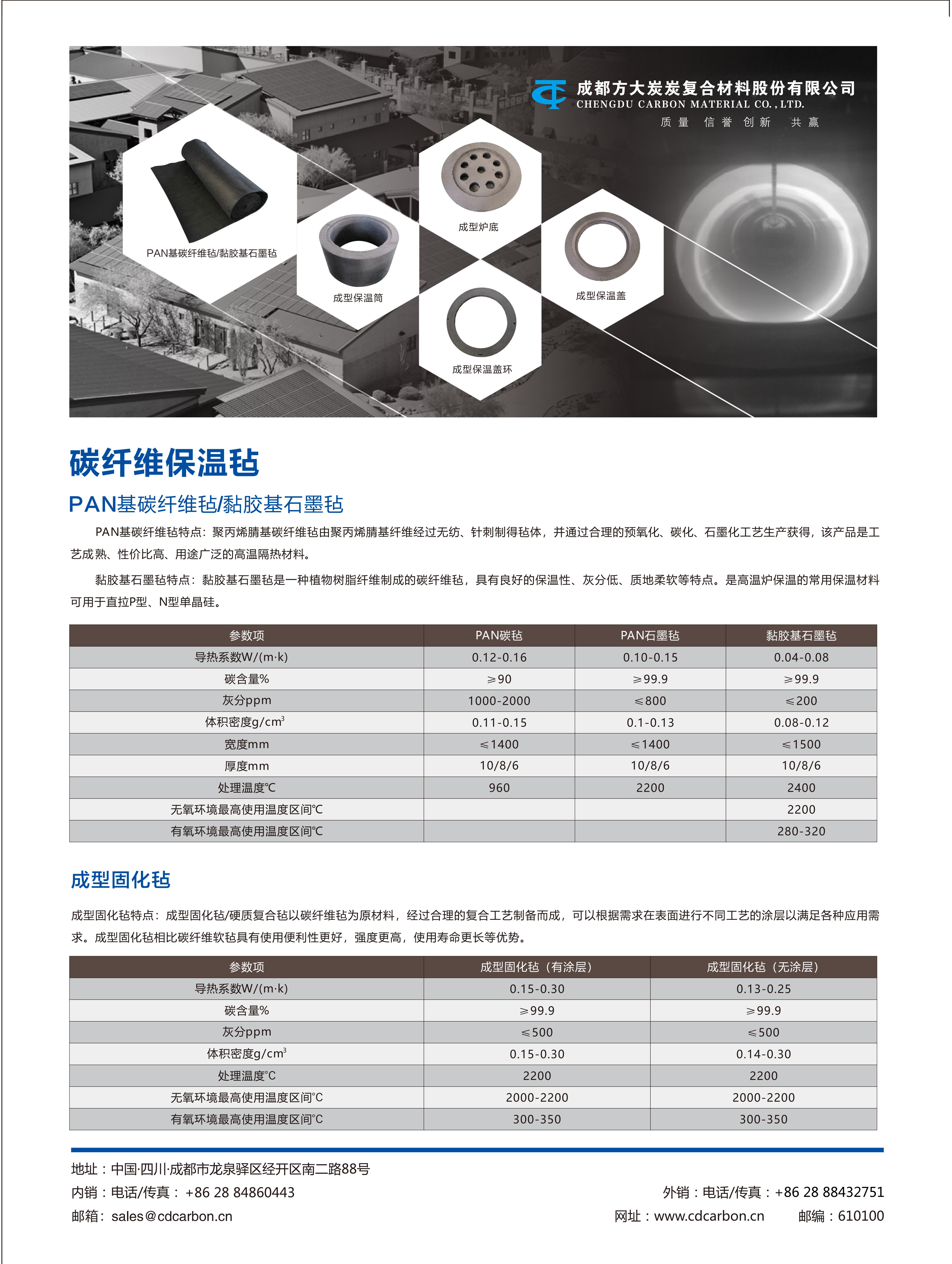 碳纤维保温毡